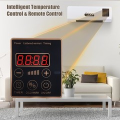 1000W Heater Fan 2-in-1 Space Heater Hot Air Fan Heating Nature Wind for Home