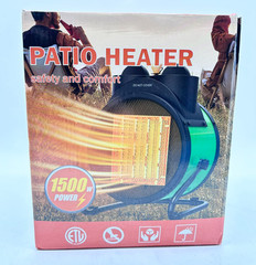 Fan Heater With Carry Handle 1500 Watts 120 Volts – Green Black