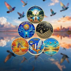 1-12 Months Sobriety Coin – AA Chip Sober Medallion and Prayer in Recovery