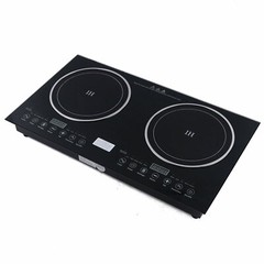 Induction Cooktop 2 Burners Electric Hob Cook Top Stove Ceramic Cooktop 110V