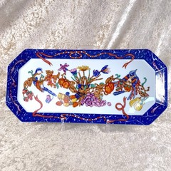 Hermes Serving Tray Plate Marqueterie de Pierres d’Orient et d’Occident 36x17cm