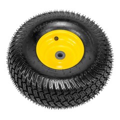Two 15×6.00-6 15×6-6 15x6x6 Lawn Mower Turf Tires & Wheels 4 Ply Rated