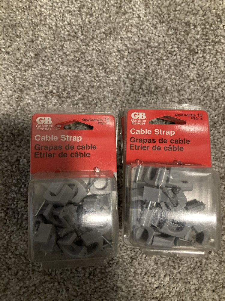 (New) 4 Pack Price Gardner Bender PSG-15 Cable Strap 7/16″ Grainger 6LVJ0