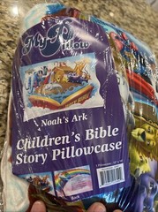 New Sealed My Pillow Child’s Noah’s Ark 12 X 18” Pillow Case & Pillow