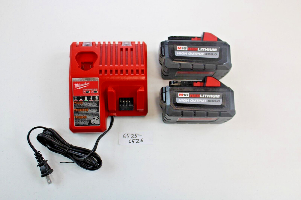 Milwauke 48-59-1862S M18 XC6.0 Starter Kit–new-✅open box✅–6525-6526