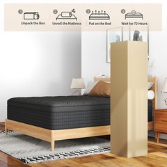 12″ 14″ Gel Memory Foam Hybrid Spring Mattress In a Box Twin Full Queen King