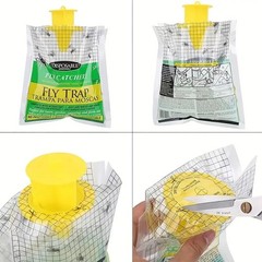NEW 10 pack Outdoor Fly Traps Disposable Hanging Outdoor Catcher Bag Mosquito
