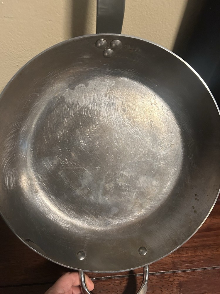 De Buyer Mineral B Carbon Steel Fry Pan Nonstick 12.5”