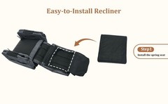 Korser Chenille 360° Swivel Rocker Recliner for Adults with Massage & Heating