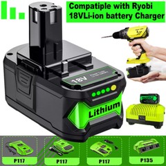 2PACK For RYOBI 18V 8.0Ah P108 High Capacity Battery 18Volt Lithium-Ion One Plus