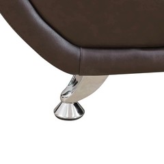 NEW Brown Leather Gel 2PC Sofa Set Contemporary Modern Living Room Furniture