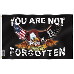 Anley Fly Breeze 3×5 Feet POW MIA Flag You are Not Forgotten Flag Military Flags