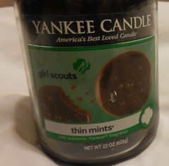 22 oz authenic Yankee Candle America’s Best Loved Girl Scout Thin Mints ,VTG