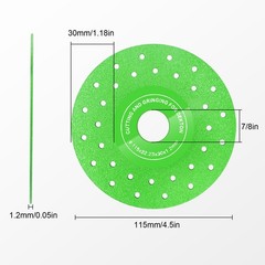 3x 4.5″Diamond Glass Cutting Disc Tile Ceramic Marble Chamfer Blade for Grinder