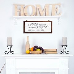 Rustic Vintage Wood Sign – I Still Remember the Days I Prayed – 14 x 6 inches