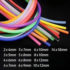 Food Grade High Temp Silicone Tube Flexible Rubber Pipe Various Colors & Sizes