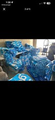 14 Bags XX Large Blue White Shopping Moving Laundry Storage Travel Tote NEW