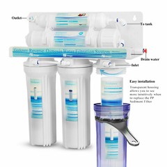 5 Stage Standard Undersink Reverse Osmosis RO System Drinking Water Filter 75GPD