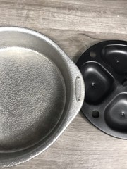 Doughmakers 9″ Baking Pan Round Cake Commercial Grade Aluminum Natural Non Stick