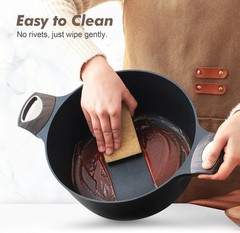 SENSARTE Pots and Pans Set Non stick, Non toxic Healthy Induction Cookware Sets,