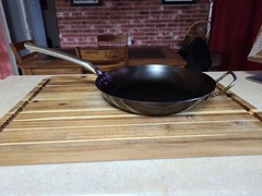 De Buyer 12.5″ PRO Carbon Steel Pan Stainless Handle, SEASONING SERVICE AVAIL