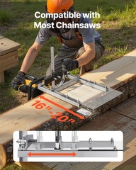VEVOR Portable Chainsaw Mill Fit 16-20 in Guide Bar Chain Saw Mill Cross Cutting