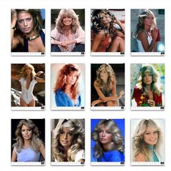 70s Farrah Fawcett 2025/26 Personalised Calendar Choose Start