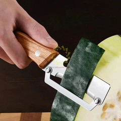 1-3x Stainless Steel Peeler with Wooden Handle Fruit and Vegetable Slicer 2026