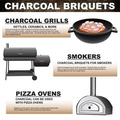 B&B Charcoal Competition Oak Charcoal Briquets 17.6 Pound