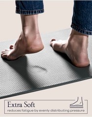 Anti-Fatigue Kitchen Mat Set 2-Piece Memory Foam Cushioned Mats for Standing