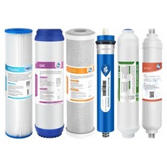 3/4/5/6 Stage 36/50/75/100/150 GPD Reverse Osmosis Water Filter Replacement Set