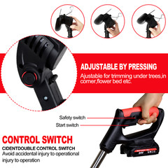20000mAh Electric Cordless Grass String Trimmer Lawn Edger Weed Wacker Cutter