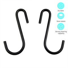 10 PCS Heavy Duty Steel S Shaped Hooks Hanging Hangers Pan Pot Holder Rack