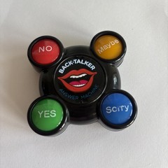 Back Talker Electronic Answer Machine, Yes No Maybe Sorry