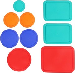 Replacement Lids for Pyrex Glass Containers Round Rectangle 1 2 4 7 3 6 CUP 9pcs