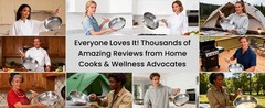 Titanium Pan Frying Pans for Cooking Non Stick with Lid 11.81in Upgraded
