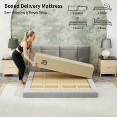 12″ 14″ Mattress In a Box Gel Memory Foam Hybrid Spring Twin Full Queen King Bed