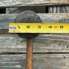 Vintage Combo Sledge Hammer Rubber Mallet 6lb Dual Head 17” Handle