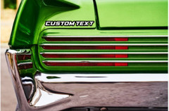 Custom Laser Cut Car Fender Acrylic Emblem Badge MULTI COLOR Custom Text Names