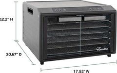 Excalibur Electric Food Dehydrator Select Series 6-Tray Adjustable Temperature
