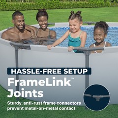 Bestway Steel Pro MAX 10’x30″ Round Above Ground Outdoor Swimming Pool with Pump