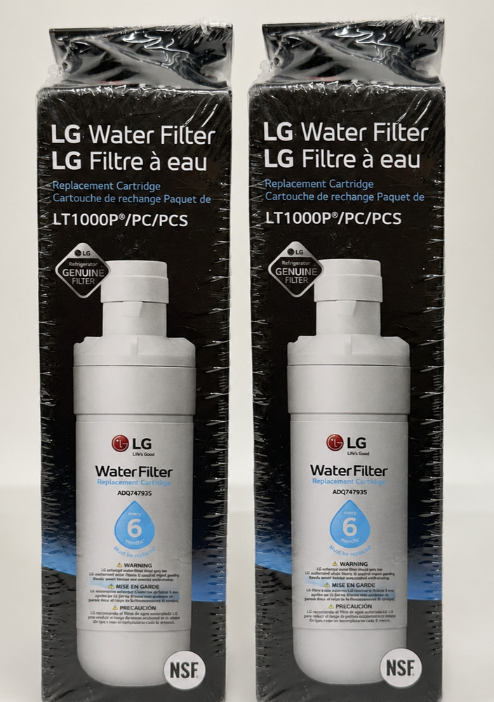 LG Genuine LT1000P/PC/PCS Refrigerator Replacement Water Filter Lot of 2
