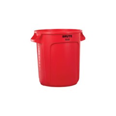 Rubbermaid Commercial Fg261000red Brute(R) 10 Gal Round Trash Can, Red, None,