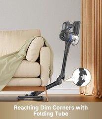 J30 Cordless Vacuum Cleaner,144AW Powerful Suction, 180° Folding Tube Cleans …
