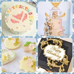 3 Packs Baroque Silicone Molds Scroll Silicone Baroque Mold Clay Molds Fondant