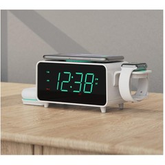Smartset Dual Alarm Clock – Ultra Fast 15W Wireless Charging