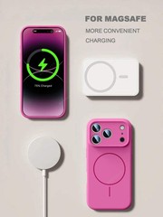 Magnetic Wrist Strap Liquid Silicone Phone Case For iPhone 11 12 13 16 17 Pro Ma