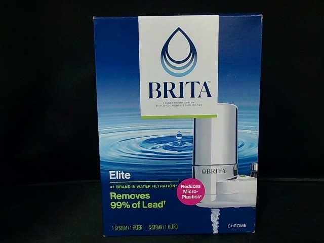 For Brita Elite Faucet Mount Filtration System Chrome Removes 99% Lead