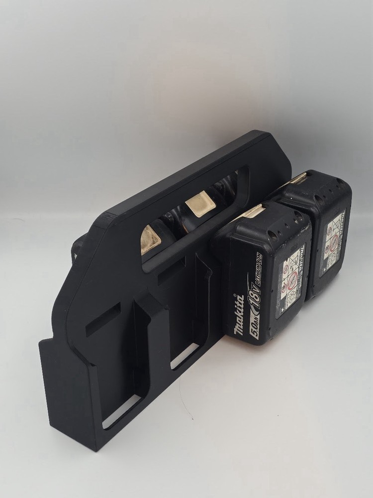 Makita 18V Battery Holder 8 Slot Carry Rack – Heavy Duty PETG Portable Organizer