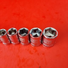 NEW 5/32 to 9/16″ Easy Read 11pc Craftsman 6 Point 1/4 Drive Shallow Socket Set